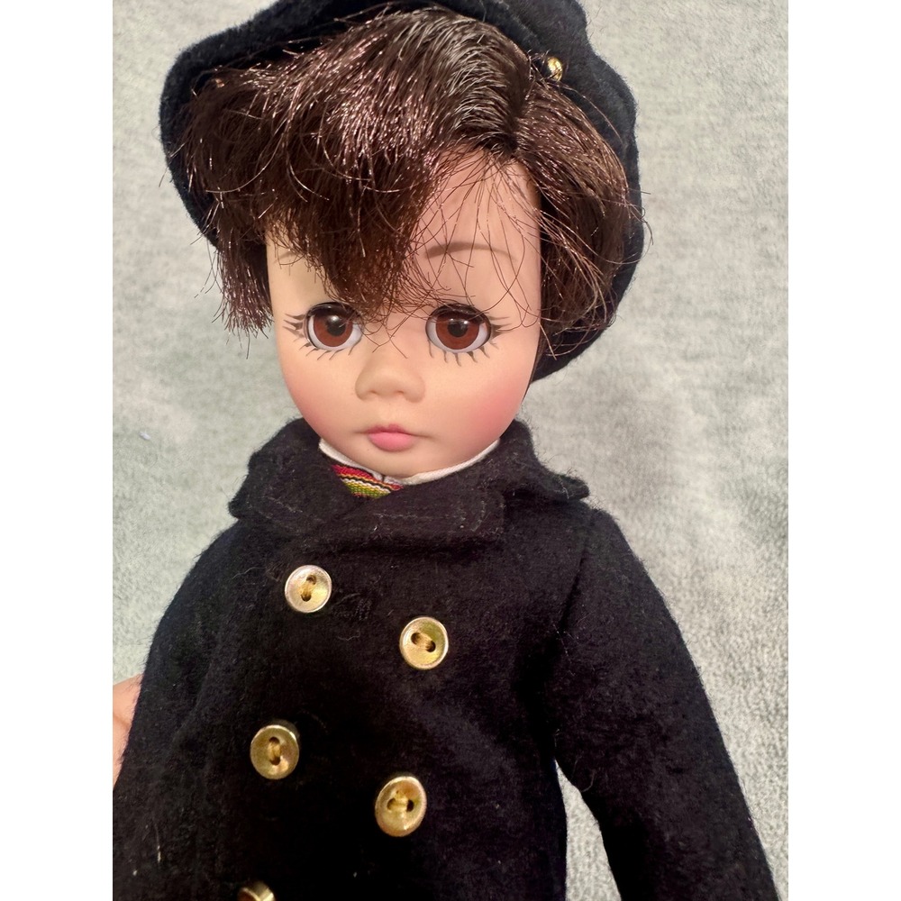 Vintage Madame Alexander Laurie Little Women Doll 12 Inch Black Coat Houndstooth